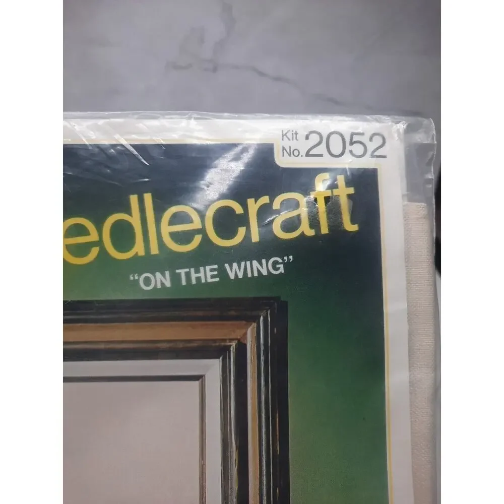 Vintage Bucilla Creative Needlecraft Kit On The Wing Picture Duck